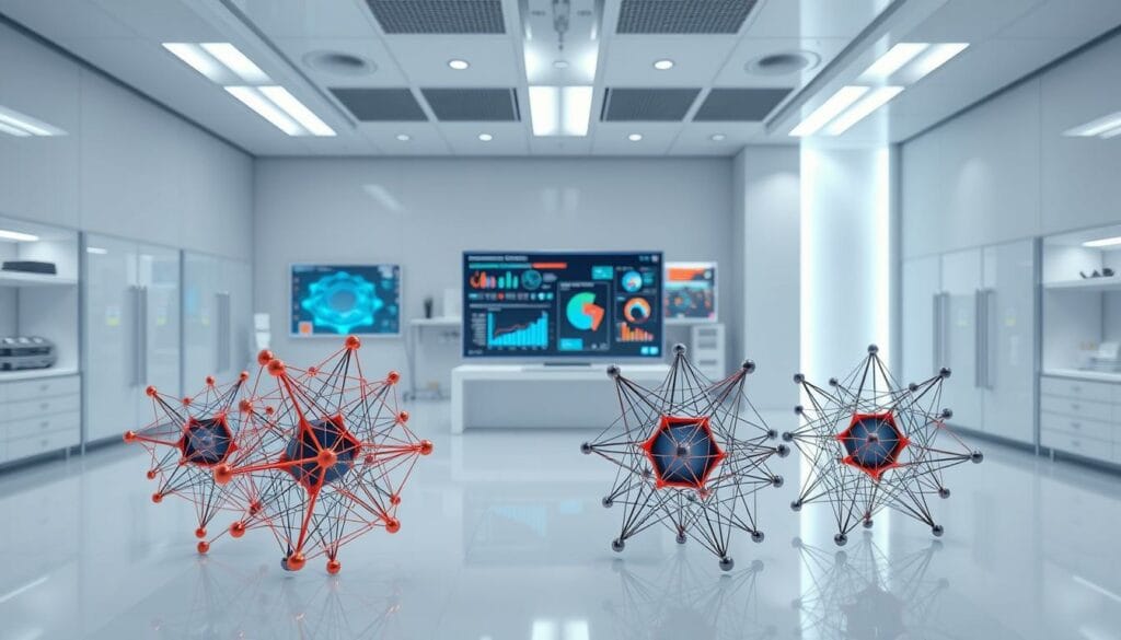 A sleek, minimalist laboratory setting with state-of-the-art deep learning models prominently displayed. The foreground features several cutting-edge neural network architectures, their intricate layers and connections visible in a crisp, three-dimensional render. The middle ground showcases a holographic interface, data visualizations, and various analytical tools. The background depicts a clean, well-lit environment with smooth, reflective surfaces, creating a sense of technological sophistication. The overall mood is one of innovation, precision, and the power of AI to empower businesses.