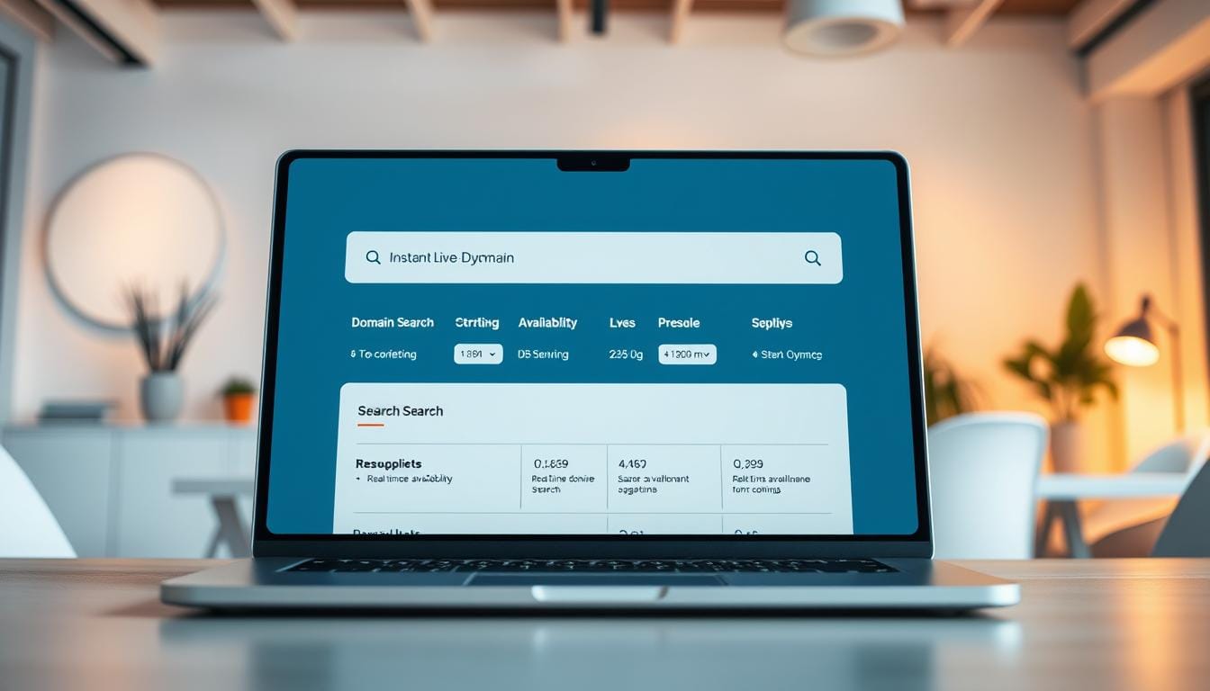 live domain name search